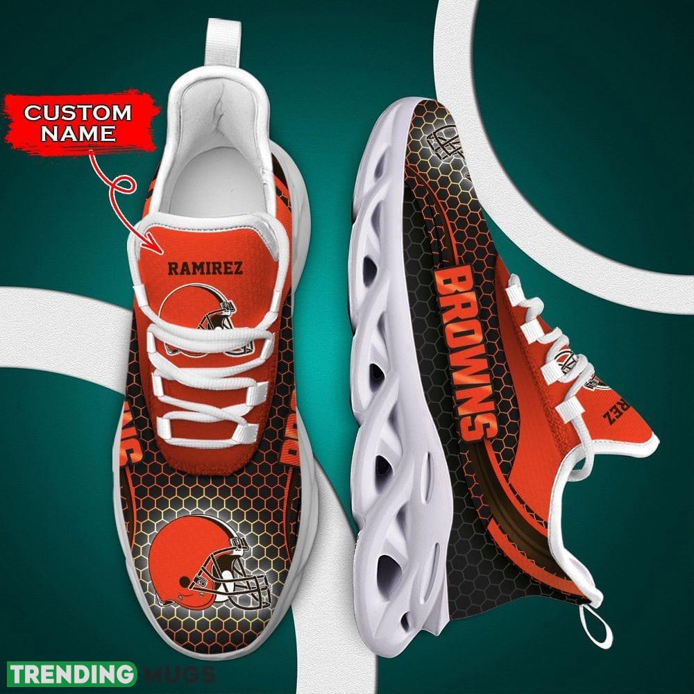 Cleveland Browns Authentic Custom Name Max Soul Shoes Luxury NFL Clunky For Men Women Gift - Cleveland Browns Max Soul Shoes Luxury NFL_1 Cleveland Browns Authentic Custom Name Max Soul Shoes Luxury NFL Clunky For Men Women Gift - Cleveland Browns Max Soul Shoes Luxury NFL_1