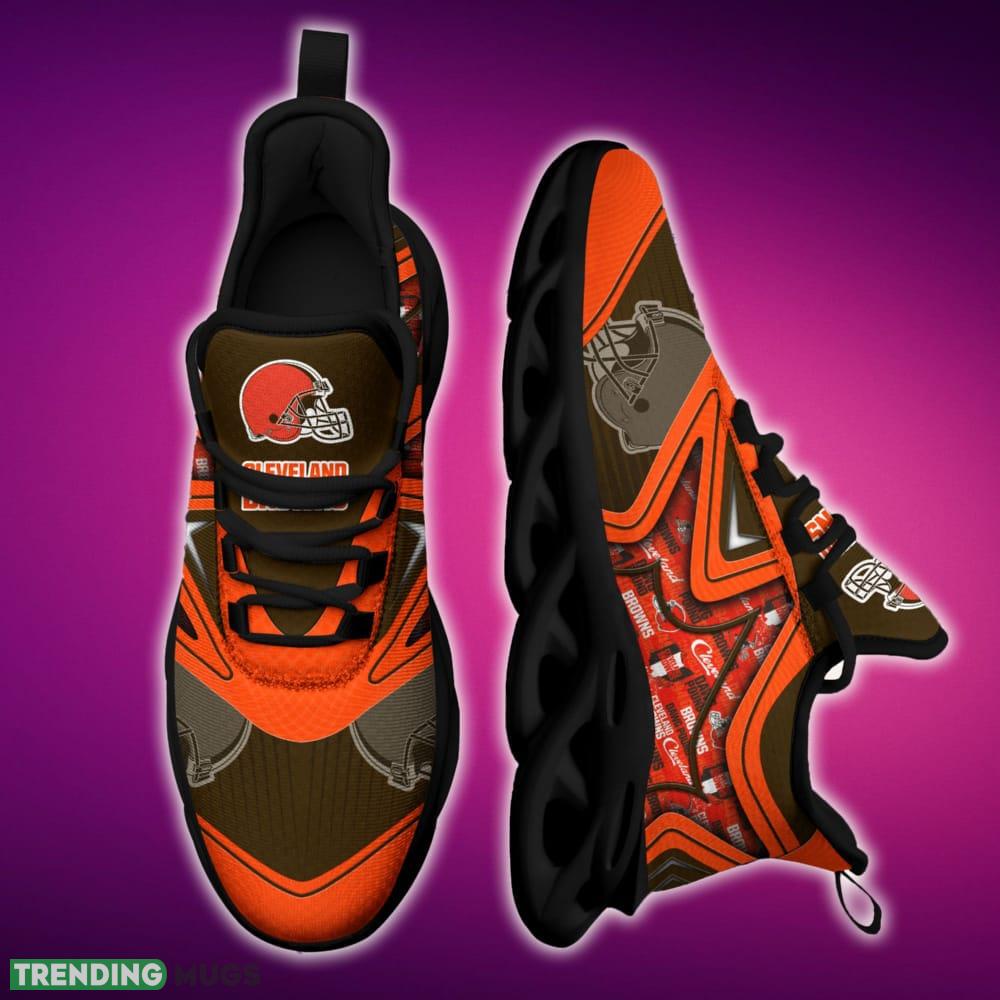 Cleveland Browns Black And White Athletic Sports Sneakers Ideas For Men And Women Gift Max Soul Shoes - Cleveland Browns Black And White Clunky Shoes For Fans This Season_1 Cleveland Browns Black And White Athletic Sports Sneakers Ideas For Men And Women Gift Max Soul Shoes - Cleveland Browns Black And White Clunky Shoes For Fans This Season_1