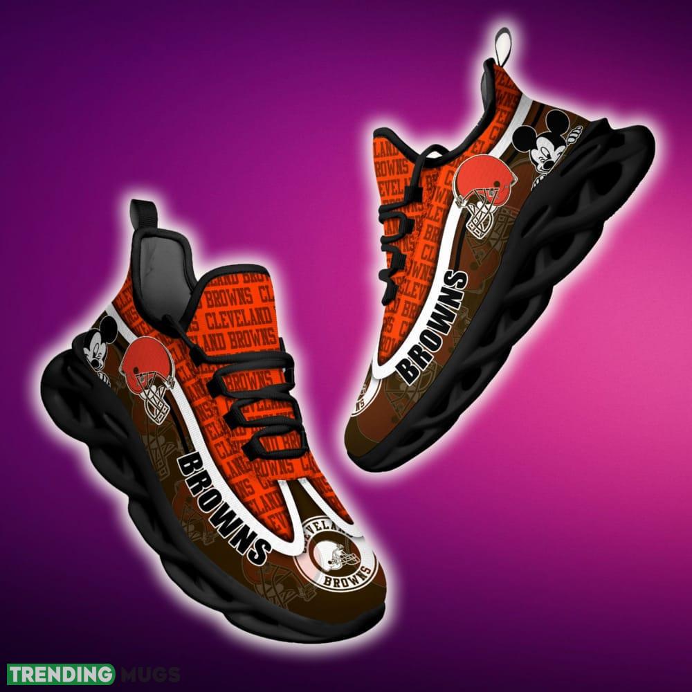 Cleveland Browns Black And White Runners Sports Sneakers Ideas For Men And Women Gift Max Soul Shoes - Cleveland Browns Black And White Clunky Sneakers For Fans This Season, Custom Sport Shoes_1 Cleveland Browns Black And White Runners Sports Sneakers Ideas For Men And Women Gift Max Soul Shoes - Cleveland Browns Black And White Clunky Sneakers For Fans This Season, Custom Sport Shoes_1