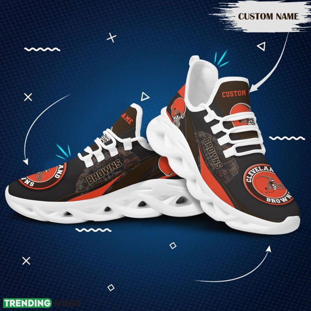Cleveland Browns Mascot Custom Name Max Soul Sneakers For Men Max Soul Cleveland Browns Mascot Custom Name Max Soul Sneakers For Men Max Soul