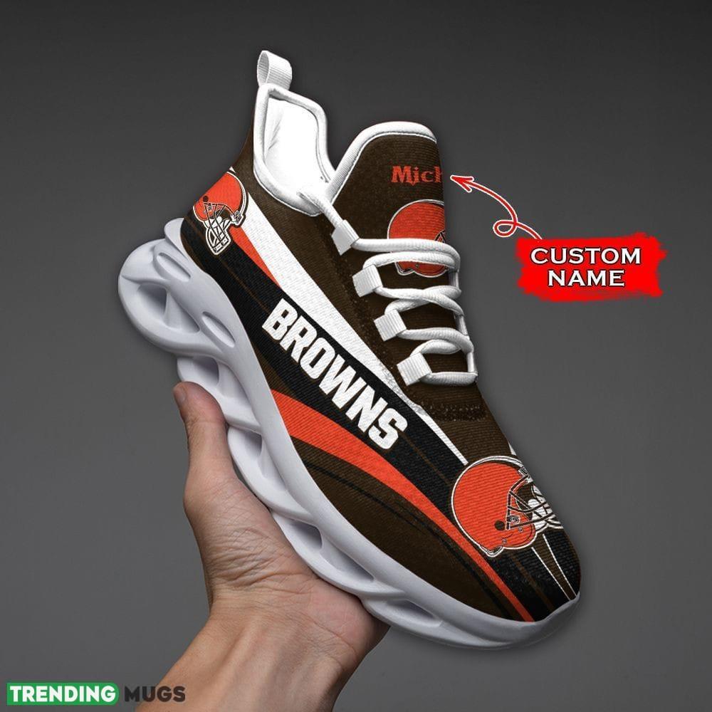 Cleveland Browns Max Soul Shoes Luxury Custom Name Max Soul Cleveland Browns Max Soul Shoes Luxury Custom Name Max Soul