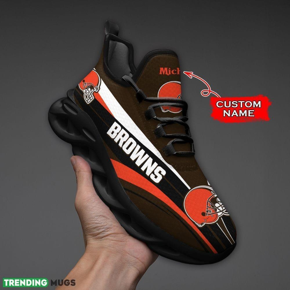 Cleveland Browns Max Soul Shoes Luxury Custom Name Max Soul Cleveland Browns Max Soul Shoes Luxury Custom Name Max Soul