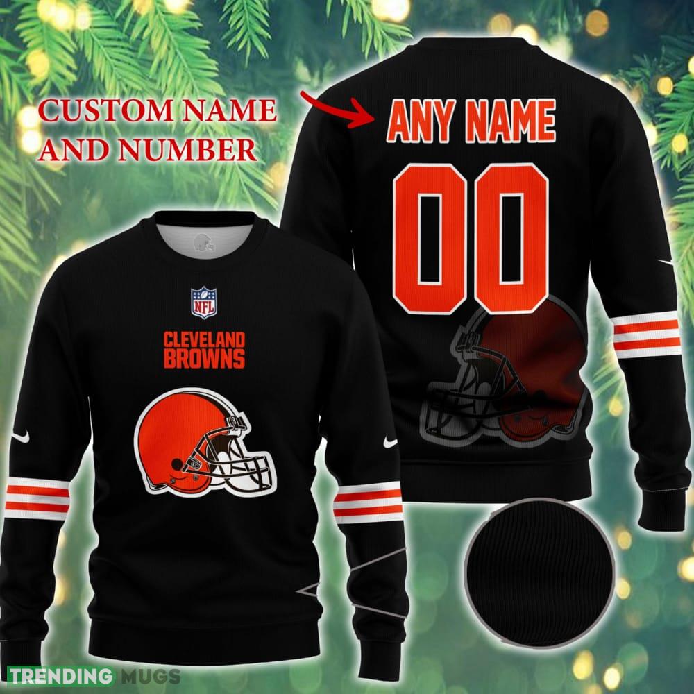 Cleveland Browns NFL New Ugly Christmas Sweater For Fans Custom Number And Name - Cleveland Browns NFL New Ugly Christmas Sweater For Fans Custom Number And Name Cleveland Browns NFL New Ugly Christmas Sweater For Fans Custom Number And Name - Cleveland Browns NFL New Ugly Christmas Sweater For Fans Custom Number And Name