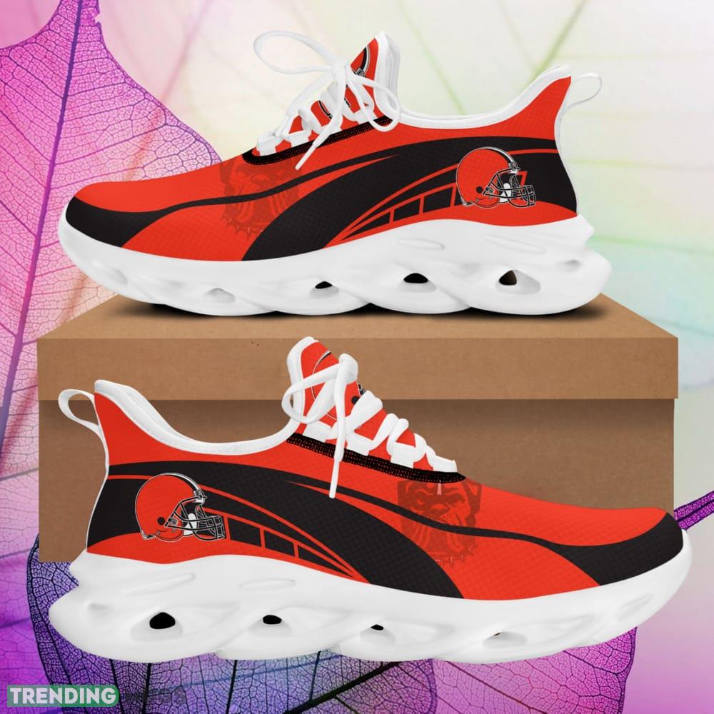 Cleveland Browns Sneakers Shoes For Fans Gift Men And Women Max Soul Shoes Trending Max Soul Cleveland Browns Sneakers Shoes For Fans Gift Men And Women Max Soul Shoes Trending Max Soul