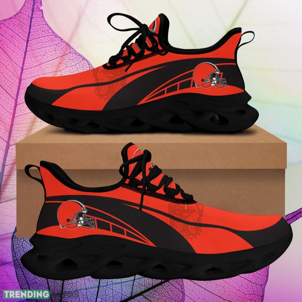Cleveland Browns Sneakers Shoes For Fans Gift Men And Women Max Soul Shoes Trending - Cleveland Browns Sneakers Shoes_1 Cleveland Browns Sneakers Shoes For Fans Gift Men And Women Max Soul Shoes Trending - Cleveland Browns Sneakers Shoes_1
