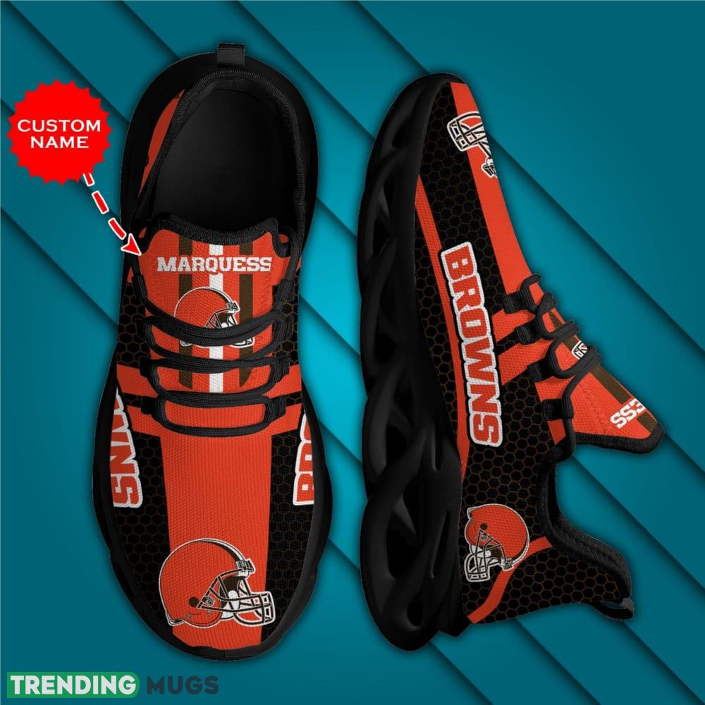 Cleveland Browns Traditional Custom Name Max Soul Shoes Luxury NFL Clunky For Men Women Gift Max Soul Cleveland Browns Traditional Custom Name Max Soul Shoes Luxury NFL Clunky For Men Women Gift Max Soul