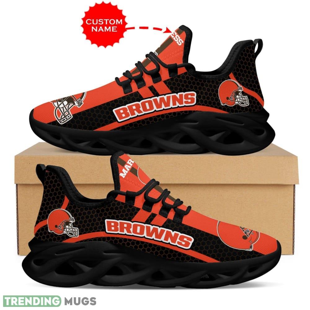 Cleveland Browns Traditional Custom Name Max Soul Shoes Luxury NFL Clunky For Men Women Gift - Cleveland Browns Shoes Max Soul Luxury NFL_1 Cleveland Browns Traditional Custom Name Max Soul Shoes Luxury NFL Clunky For Men Women Gift - Cleveland Browns Shoes Max Soul Luxury NFL_1
