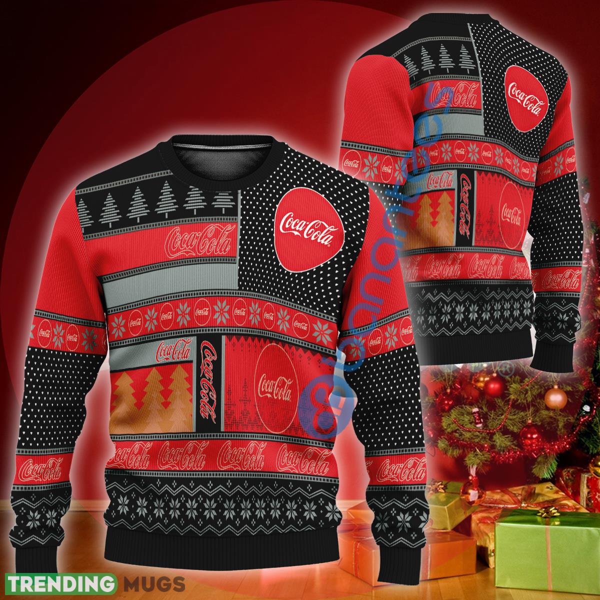 Coca Cola Logo Style Ugly Christmas 3D Sweater Gift For Men Women - Coca Cola Logo Style Ugly Christmas 3D Sweater Gift For Men Women Coca Cola Logo Style Ugly Christmas 3D Sweater Gift For Men Women - Coca Cola Logo Style Ugly Christmas 3D Sweater Gift For Men Women
