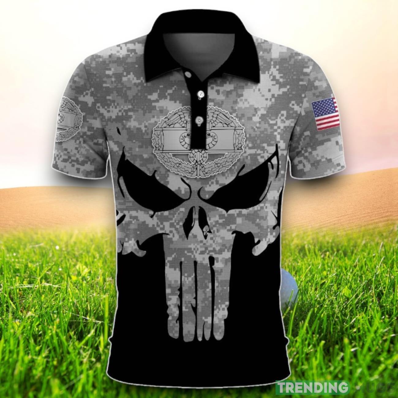 Combat Medic Skull Polo Shirt Product Photo 1 Combat Medic Skull Polo Shirt Product Photo 1