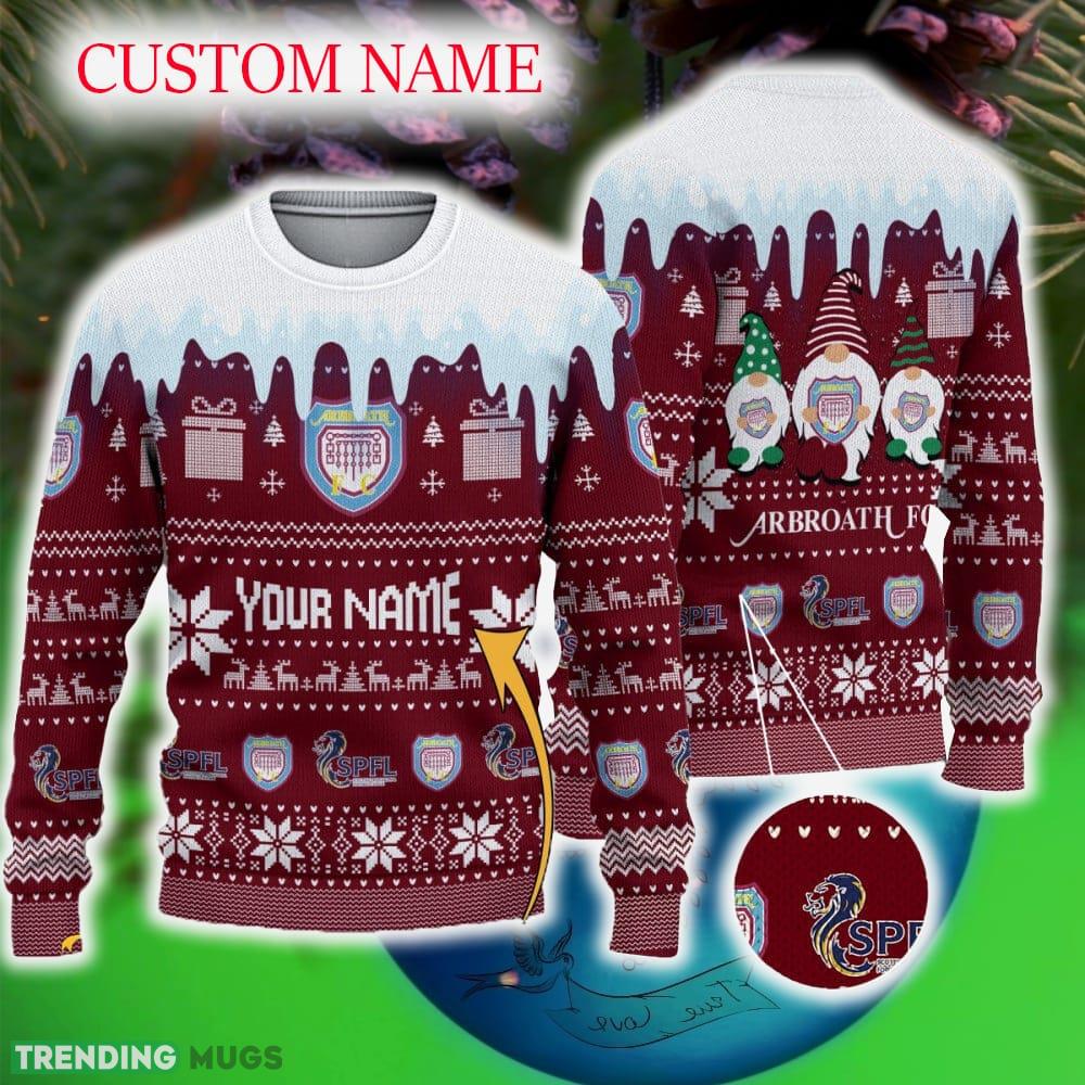 Custom Name Arbroath FC Knitted Christmas Sweater Gift For Men And Women - Custom Name Arbroath FC Knitted Christmas Sweater Gift For Men And Women Custom Name Arbroath FC Knitted Christmas Sweater Gift For Men And Women - Custom Name Arbroath FC Knitted Christmas Sweater Gift For Men And Women