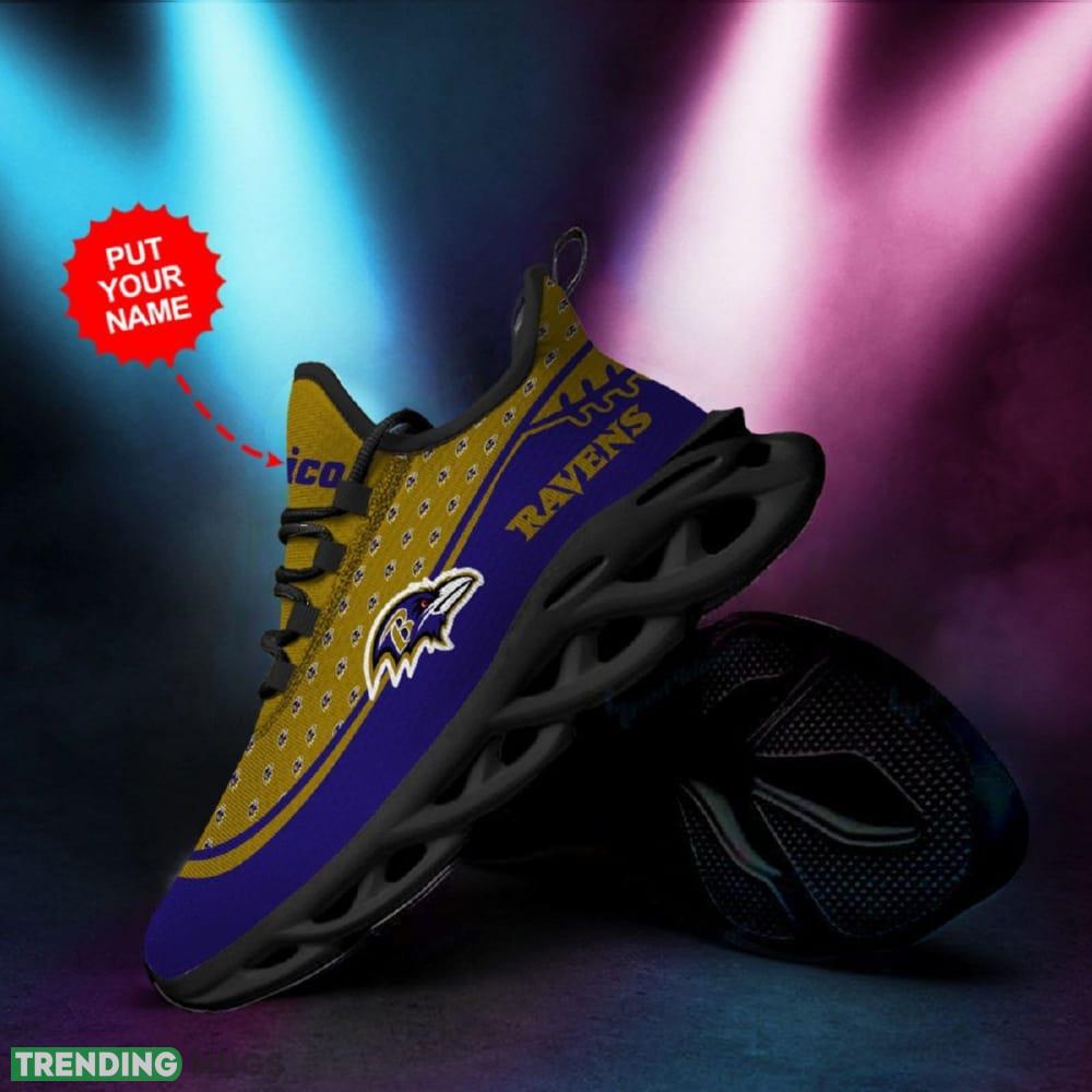Custom Name Baltimore Ravens Custom Max Soul Sneakers For Men Women - Baltimore Ravens Custom Max Soul Sneakers Running Sports Shoes_1 Custom Name Baltimore Ravens Custom Max Soul Sneakers For Men Women - Baltimore Ravens Custom Max Soul Sneakers Running Sports Shoes_1