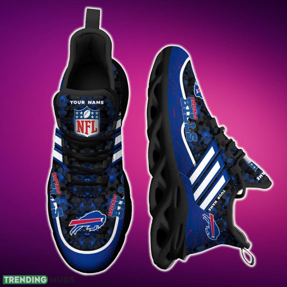 Custom Name Buffalo Bills Black Max Soul Shoes NFL Teams For Fans Sports Shoes New Men And Women Max Soul Custom Name Buffalo Bills Black Max Soul Shoes NFL Teams For Fans Sports Shoes New Men And Women Max Soul