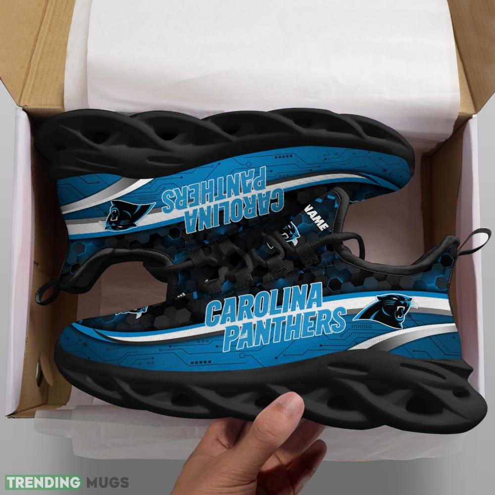 Custom Name Carolina Panthers NFL Football Team Sports Running Shoes New Design For Fans Gift Max Soul Sneakers Max Soul Custom Name Carolina Panthers NFL Football Team Sports Running Shoes New Design For Fans Gift Max Soul Sneakers Max Soul