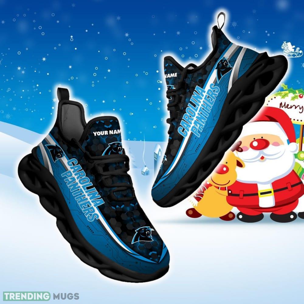 Custom Name Carolina Panthers NFL Football Team Sports Running Shoes New Design For Fans Gift Max Soul Sneakers Max Soul Custom Name Carolina Panthers NFL Football Team Sports Running Shoes New Design For Fans Gift Max Soul Sneakers Max Soul