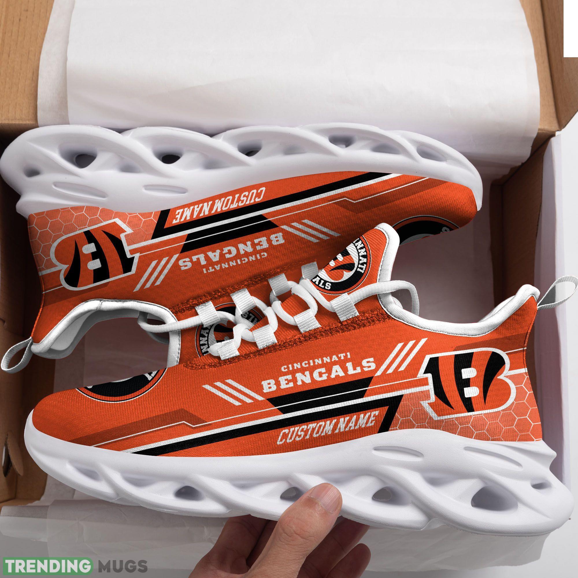 Custom Name Cincinnati Bengals Custom Max Soul Sneakers For Men Women Football Fanfootball Fan - Cincinnati Bengals Custom Max Soul Sneakers Running Sports Shoes_1 Custom Name Cincinnati Bengals Custom Max Soul Sneakers For Men Women Football Fanfootball Fan - Cincinnati Bengals Custom Max Soul Sneakers Running Sports Shoes_1