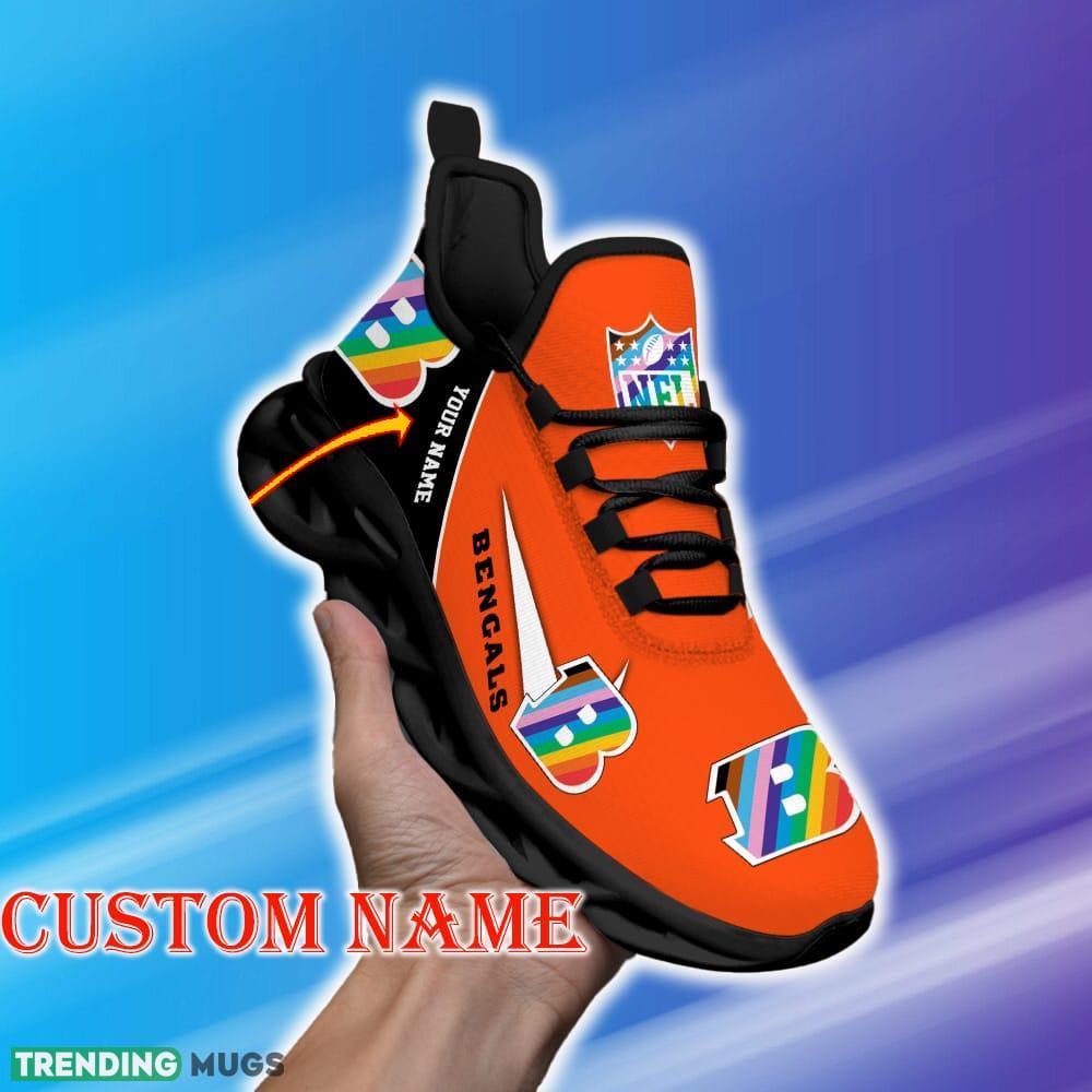Custom Name Cincinnati Bengals NFL Max Soul Shoes Luxury Gift Fans Running Sneakers New Shoes Max Soul Custom Name Cincinnati Bengals NFL Max Soul Shoes Luxury Gift Fans Running Sneakers New Shoes Max Soul