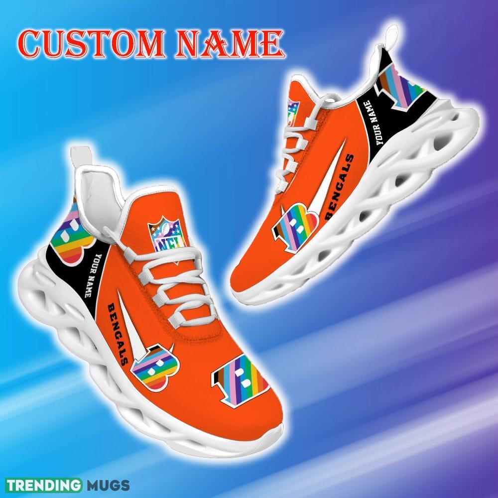 Custom Name Cincinnati Bengals NFL Max Soul Shoes Luxury Gift Fans Running Sneakers New Shoes Max Soul Custom Name Cincinnati Bengals NFL Max Soul Shoes Luxury Gift Fans Running Sneakers New Shoes Max Soul