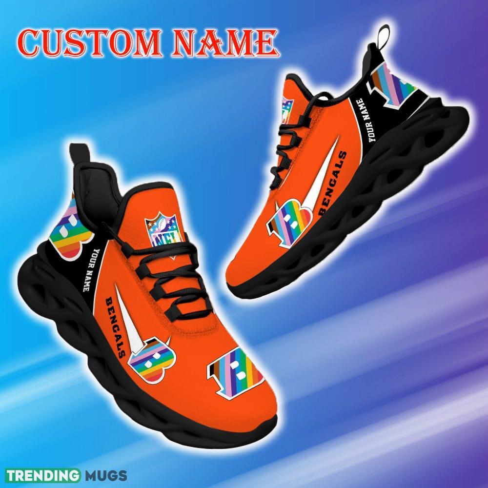 Custom Name Cincinnati Bengals NFL Max Soul Shoes Luxury Gift Fans Running Sneakers New Shoes Max Soul Custom Name Cincinnati Bengals NFL Max Soul Shoes Luxury Gift Fans Running Sneakers New Shoes Max Soul