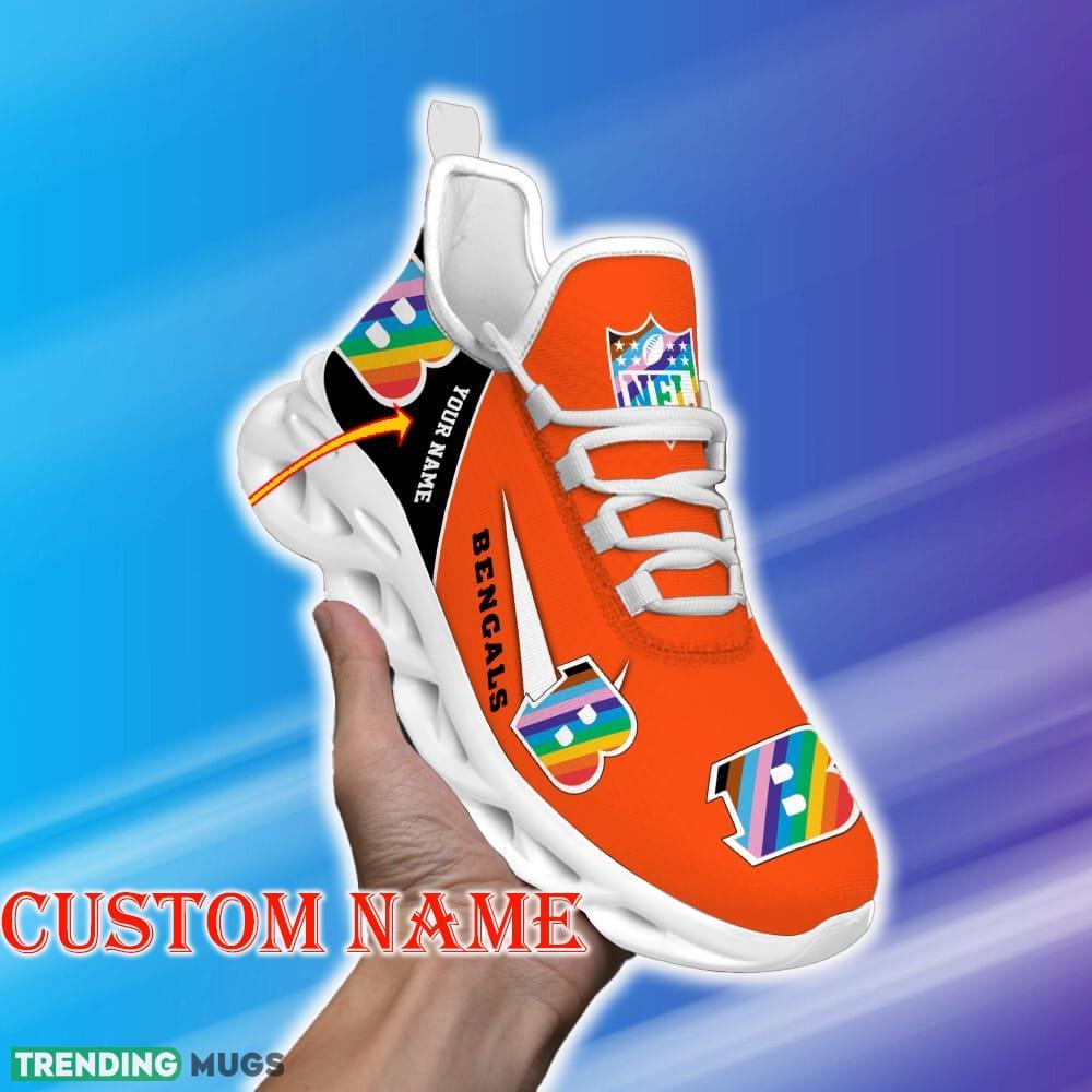 Custom Name Cincinnati Bengals NFL Max Soul Shoes Luxury Gift Fans Running Sneakers New Shoes - Cincinnati Bengals Personalized Pride Month Luxury NFL Max Soul Shoes v2_1 Custom Name Cincinnati Bengals NFL Max Soul Shoes Luxury Gift Fans Running Sneakers New Shoes - Cincinnati Bengals Personalized Pride Month Luxury NFL Max Soul Shoes v2_1