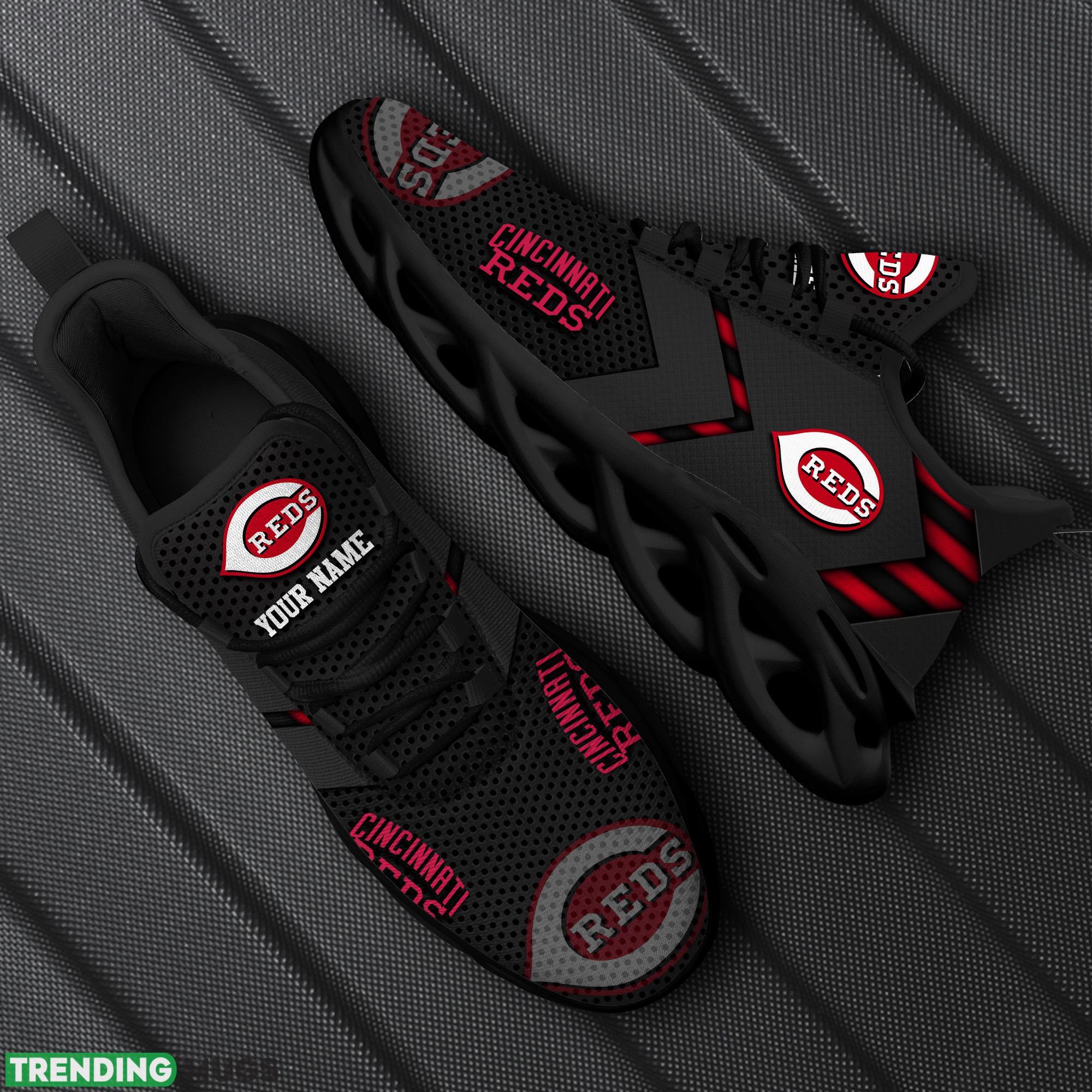 Custom Name Cincinnati Reds MLB Max Soul Shoes Edgy Gift Fans Running Sneakers New Shoes - Cincinnati Reds Personalized MLB Max Soul Shoes_1 Custom Name Cincinnati Reds MLB Max Soul Shoes Edgy Gift Fans Running Sneakers New Shoes - Cincinnati Reds Personalized MLB Max Soul Shoes_1