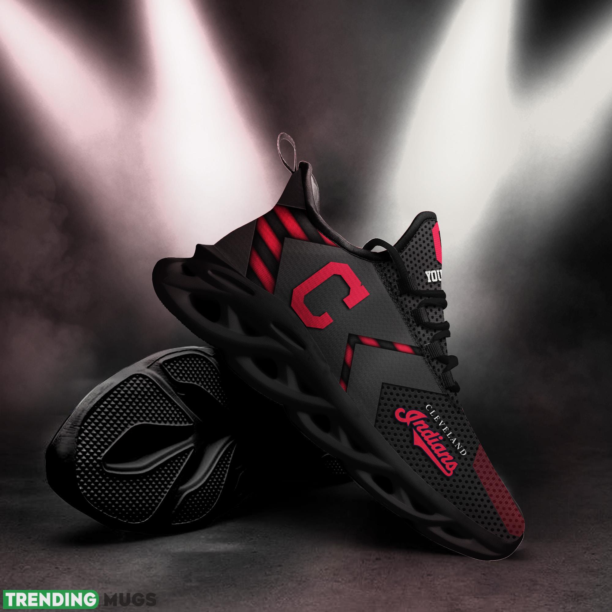 Custom Name Cleveland Indians MLB Max Soul Shoes Iconic Gift Fans Running Sneakers New Shoes Max Soul Custom Name Cleveland Indians MLB Max Soul Shoes Iconic Gift Fans Running Sneakers New Shoes Max Soul
