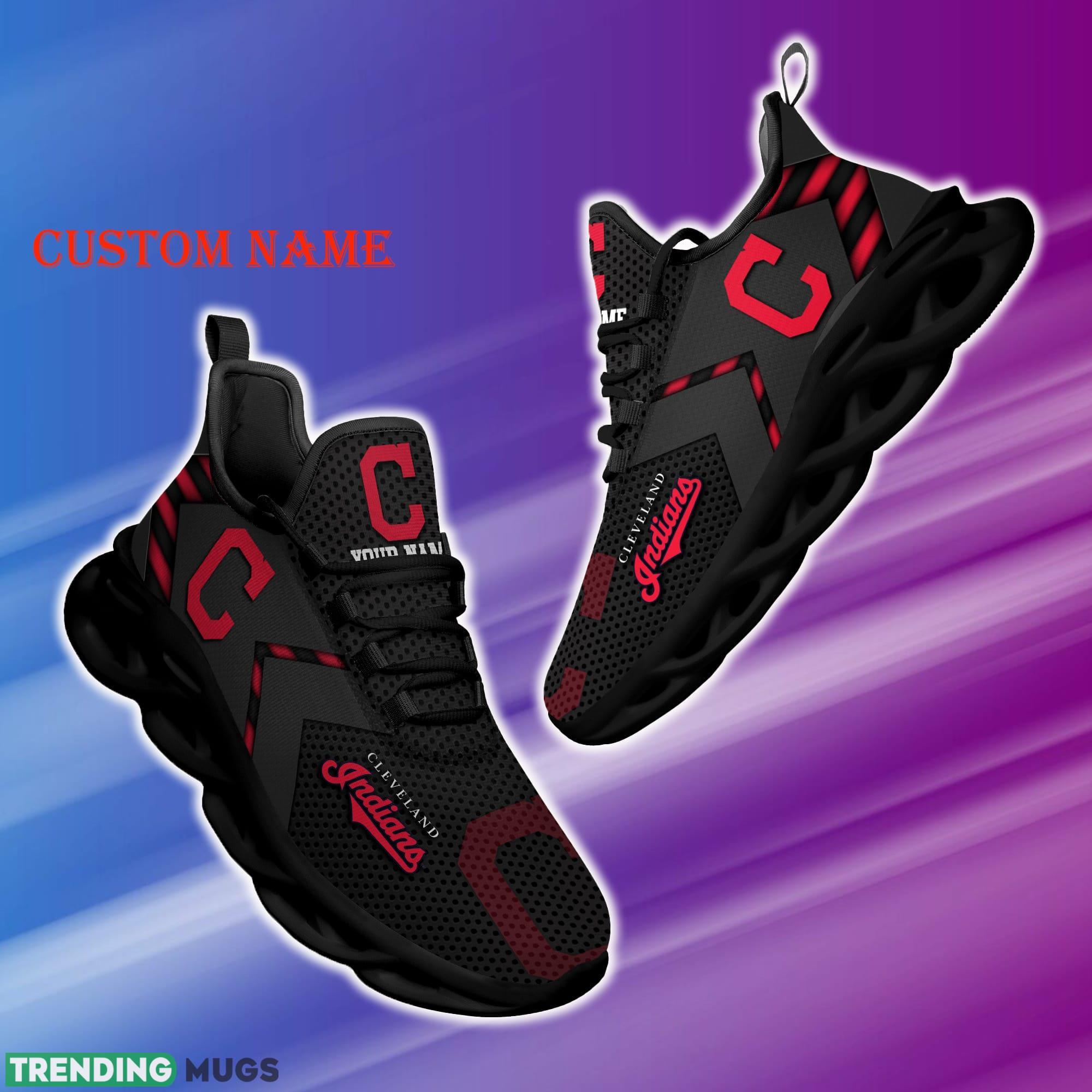Custom Name Cleveland Indians MLB Max Soul Shoes Iconic Gift Fans Running Sneakers New Shoes Max Soul Custom Name Cleveland Indians MLB Max Soul Shoes Iconic Gift Fans Running Sneakers New Shoes Max Soul