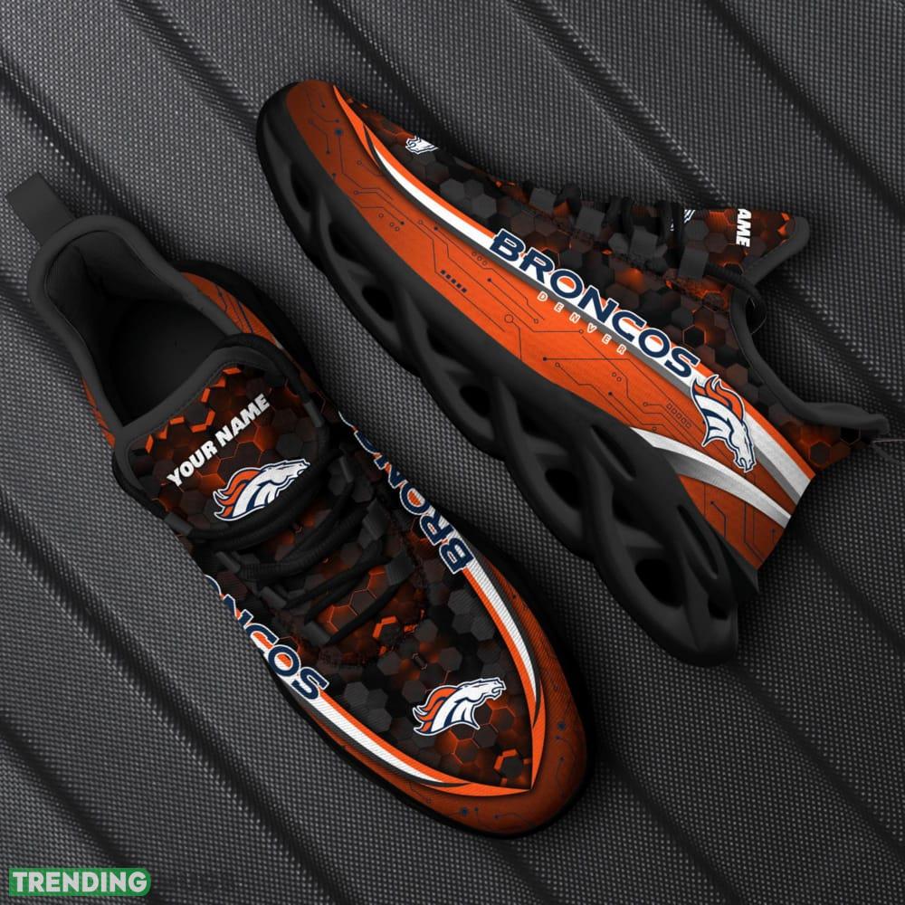 Custom Name Denver Broncos NFL Football Team Sports Running Shoes New Design For Fans Gift Max Soul Sneakers Max Soul Custom Name Denver Broncos NFL Football Team Sports Running Shoes New Design For Fans Gift Max Soul Sneakers Max Soul