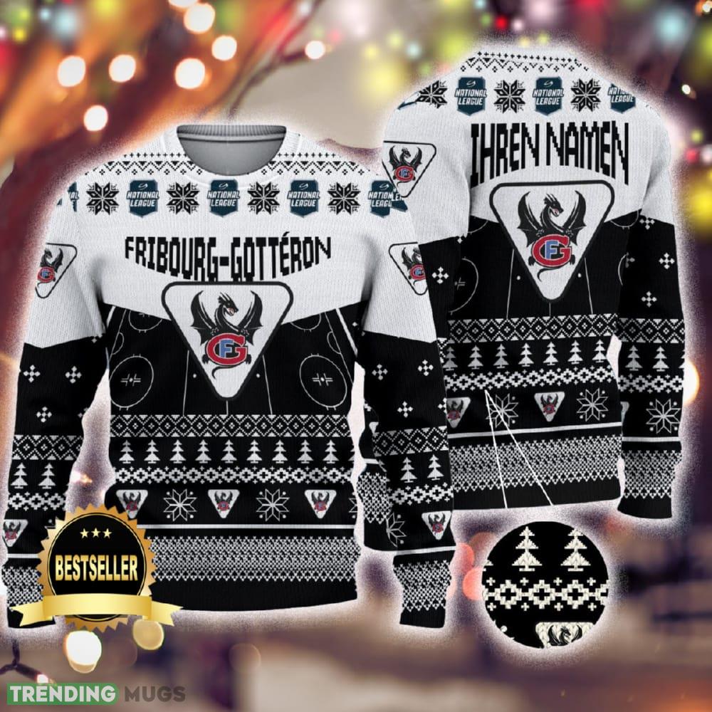 Custom Name Fribourg-Gotteron Ugly Christmas Sweater New Logo Gift For Men And Women Fans - Custom Name Fribourg-Gotteron Ugly Christmas Sweater New Logo Gift For Men And Women Fans Custom Name Fribourg-Gotteron Ugly Christmas Sweater New Logo Gift For Men And Women Fans - Custom Name Fribourg-Gotteron Ugly Christmas Sweater New Logo Gift For Men And Women Fans