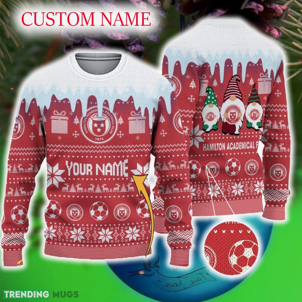 Custom Name Hamilton Academical FC Ugly Xmas 3D Sweater Gift Holidays - Custom Name Hamilton Academical FC Ugly Xmas 3D Sweater Gift Holidays Custom Name Hamilton Academical FC Ugly Xmas 3D Sweater Gift Holidays - Custom Name Hamilton Academical FC Ugly Xmas 3D Sweater Gift Holidays