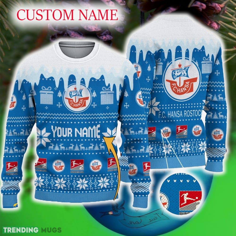 Custom Name Hansa Rostock Ugly Christmas Sweater Gift For Men And Women - Custom Name Hansa Rostock Ugly Christmas Sweater Gift For Men And Women Custom Name Hansa Rostock Ugly Christmas Sweater Gift For Men And Women - Custom Name Hansa Rostock Ugly Christmas Sweater Gift For Men And Women