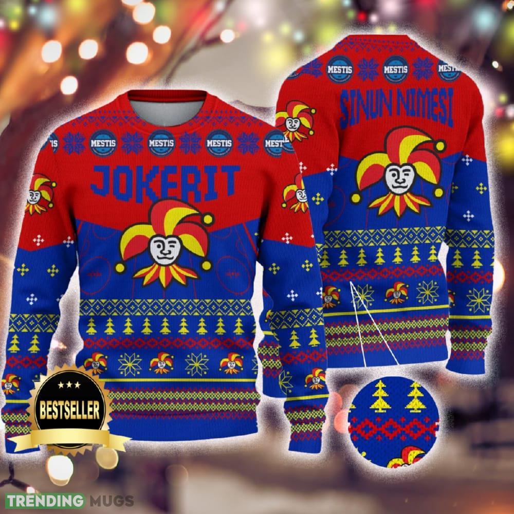 Custom Name Helsingin Jokerit Ugly Christmas Sweater New Logo Gift For Men And Women Fans - Custom Name Helsingin Jokerit Ugly Christmas Sweater New Logo Gift For Men And Women Fans Custom Name Helsingin Jokerit Ugly Christmas Sweater New Logo Gift For Men And Women Fans - Custom Name Helsingin Jokerit Ugly Christmas Sweater New Logo Gift For Men And Women Fans