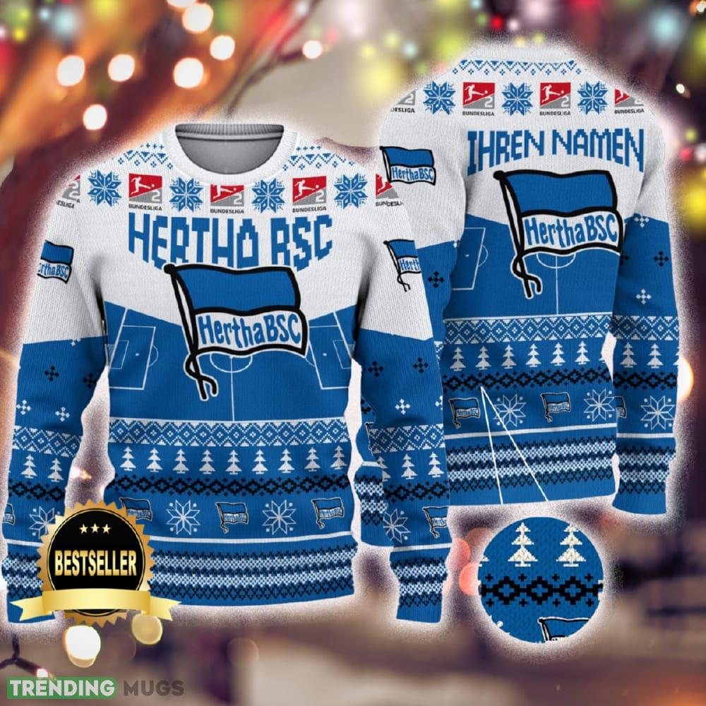 Custom Name Hertha BSC Ugly Christmas Sweater New Logo Gift For Men And Women Fans - Custom Name Hertha BSC Ugly Christmas Sweater New Logo Gift For Men And Women Fans Custom Name Hertha BSC Ugly Christmas Sweater New Logo Gift For Men And Women Fans - Custom Name Hertha BSC Ugly Christmas Sweater New Logo Gift For Men And Women Fans
