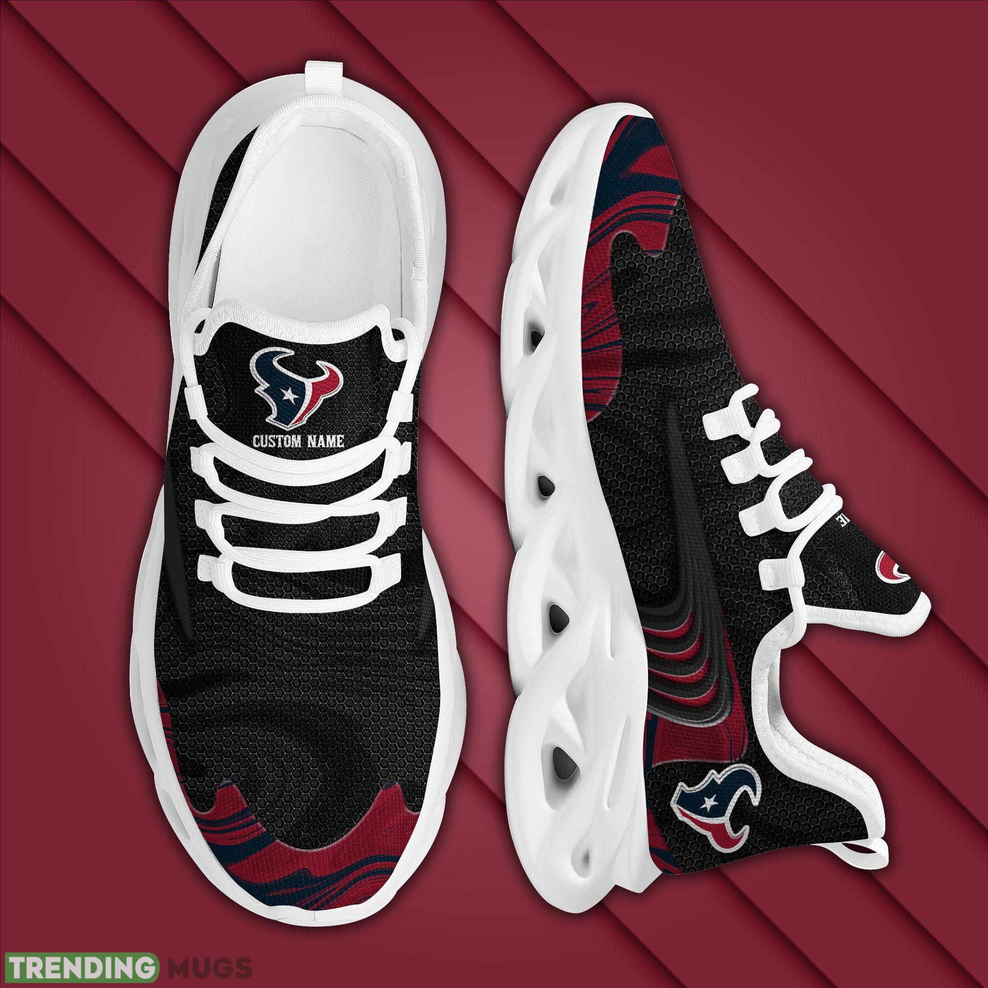 Custom Name Houston Texans Team Max Soul Sneakers For Men Women Adults Football Max Soul Custom Name Houston Texans Team Max Soul Sneakers For Men Women Adults Football Max Soul