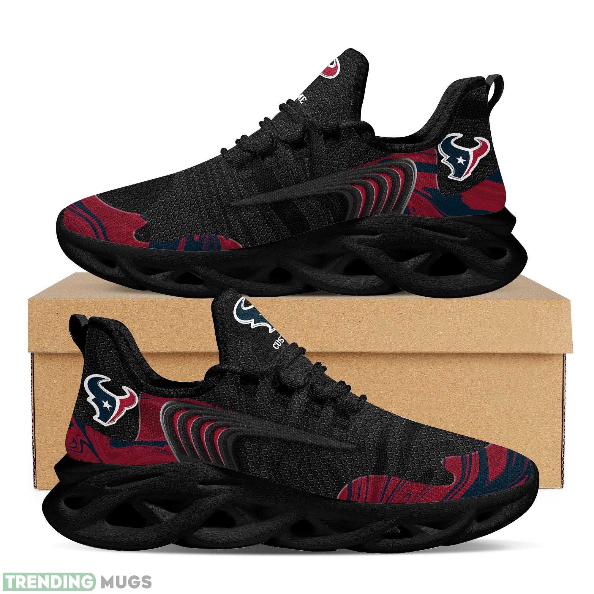 Custom Name Houston Texans Team Max Soul Sneakers For Men Women Adults Football Max Soul Custom Name Houston Texans Team Max Soul Sneakers For Men Women Adults Football Max Soul