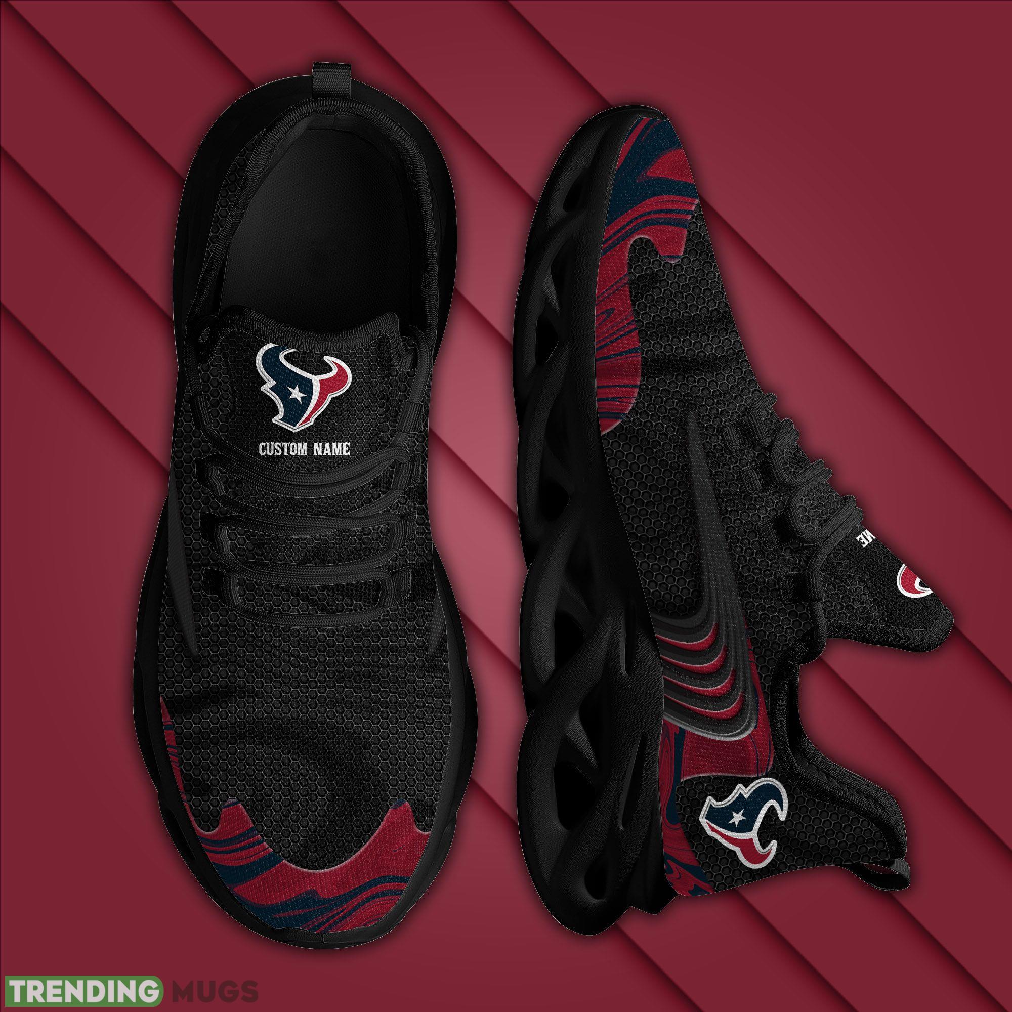 Custom Name Houston Texans Team Max Soul Sneakers For Men Women Adults Football Max Soul Custom Name Houston Texans Team Max Soul Sneakers For Men Women Adults Football Max Soul
