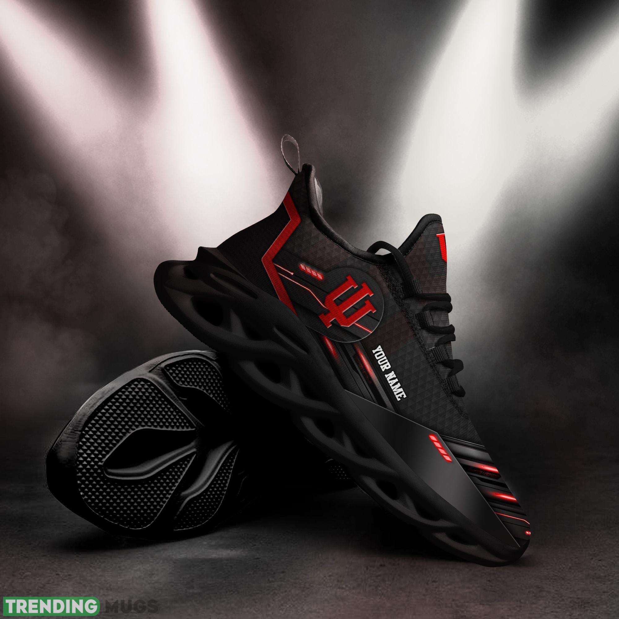 Custom Name Indiana Hoosiers Team Black Trendsetter Sports Sneakers Ideas For Men And Women Gift Max Soul Shoes Max Soul Custom Name Indiana Hoosiers Team Black Trendsetter Sports Sneakers Ideas For Men And Women Gift Max Soul Shoes Max Soul