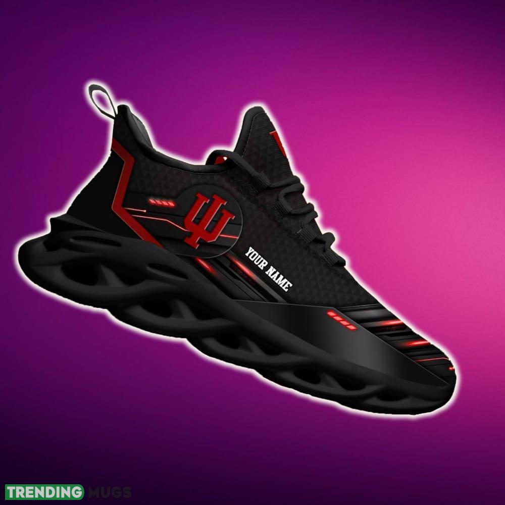 Custom Name Indiana Hoosiers Team Black Trendsetter Sports Sneakers Ideas For Men And Women Gift Max Soul Shoes Max Soul Custom Name Indiana Hoosiers Team Black Trendsetter Sports Sneakers Ideas For Men And Women Gift Max Soul Shoes Max Soul