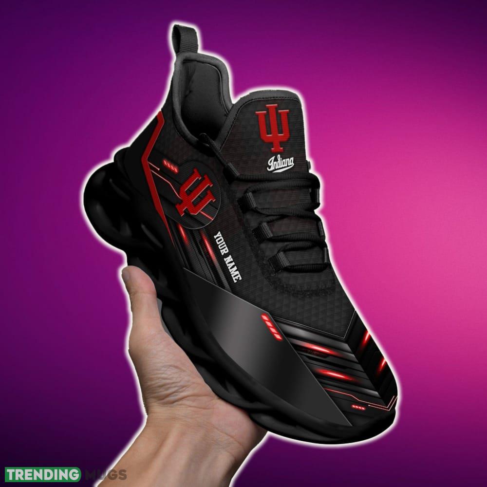 Custom Name Indiana Hoosiers Team Black Trendsetter Sports Sneakers Ideas For Men And Women Gift Max Soul Shoes Max Soul Custom Name Indiana Hoosiers Team Black Trendsetter Sports Sneakers Ideas For Men And Women Gift Max Soul Shoes Max Soul