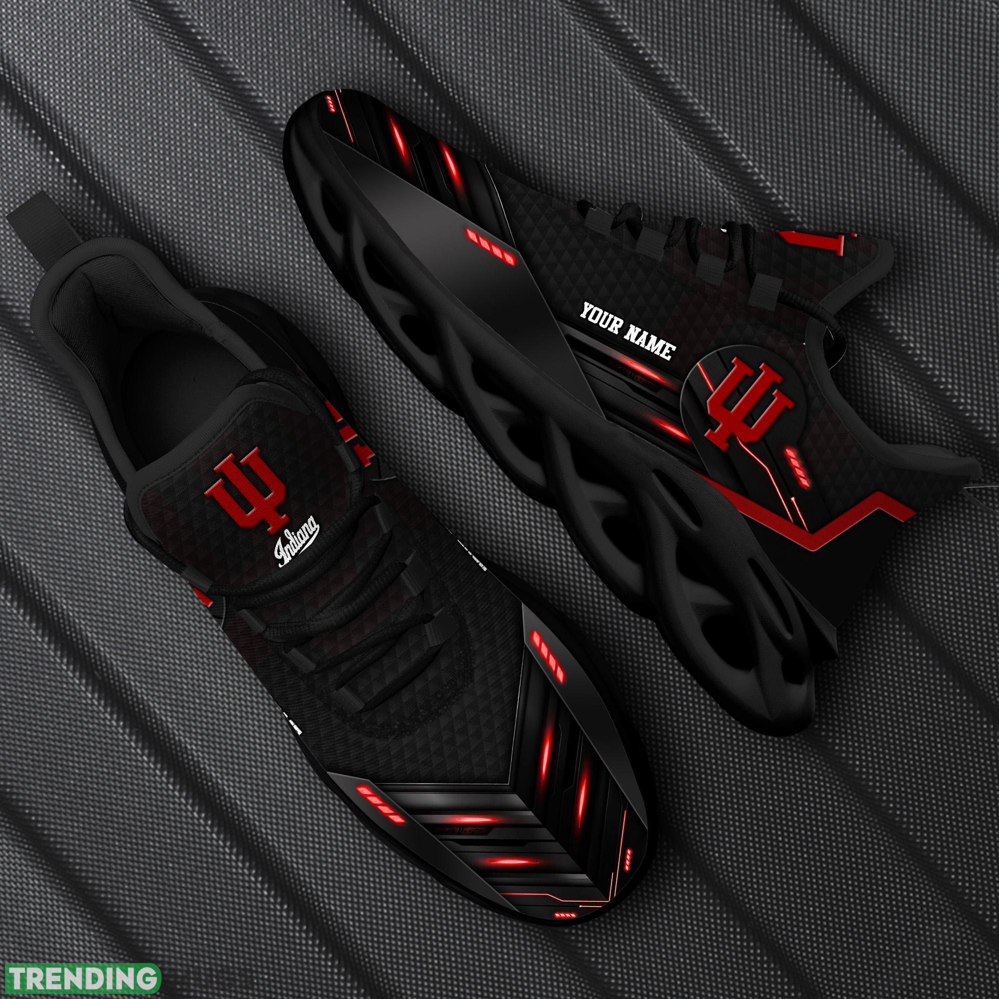 Custom Name Indiana Hoosiers Team Black Trendsetter Sports Sneakers Ideas For Men And Women Gift Max Soul Shoes - 191223-140806 Custom Name Indiana Hoosiers Team Black Trendsetter Sports Sneakers Ideas For Men And Women Gift Max Soul Shoes - 191223-140806