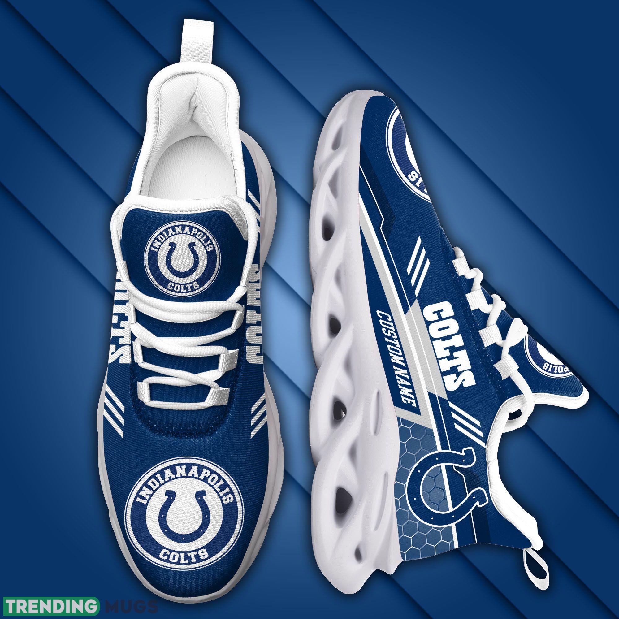 Custom Name Indianapolis Colts Custom Max Soul Sneakers For Men Women Football Fanfootball Fan Max Soul Custom Name Indianapolis Colts Custom Max Soul Sneakers For Men Women Football Fanfootball Fan Max Soul
