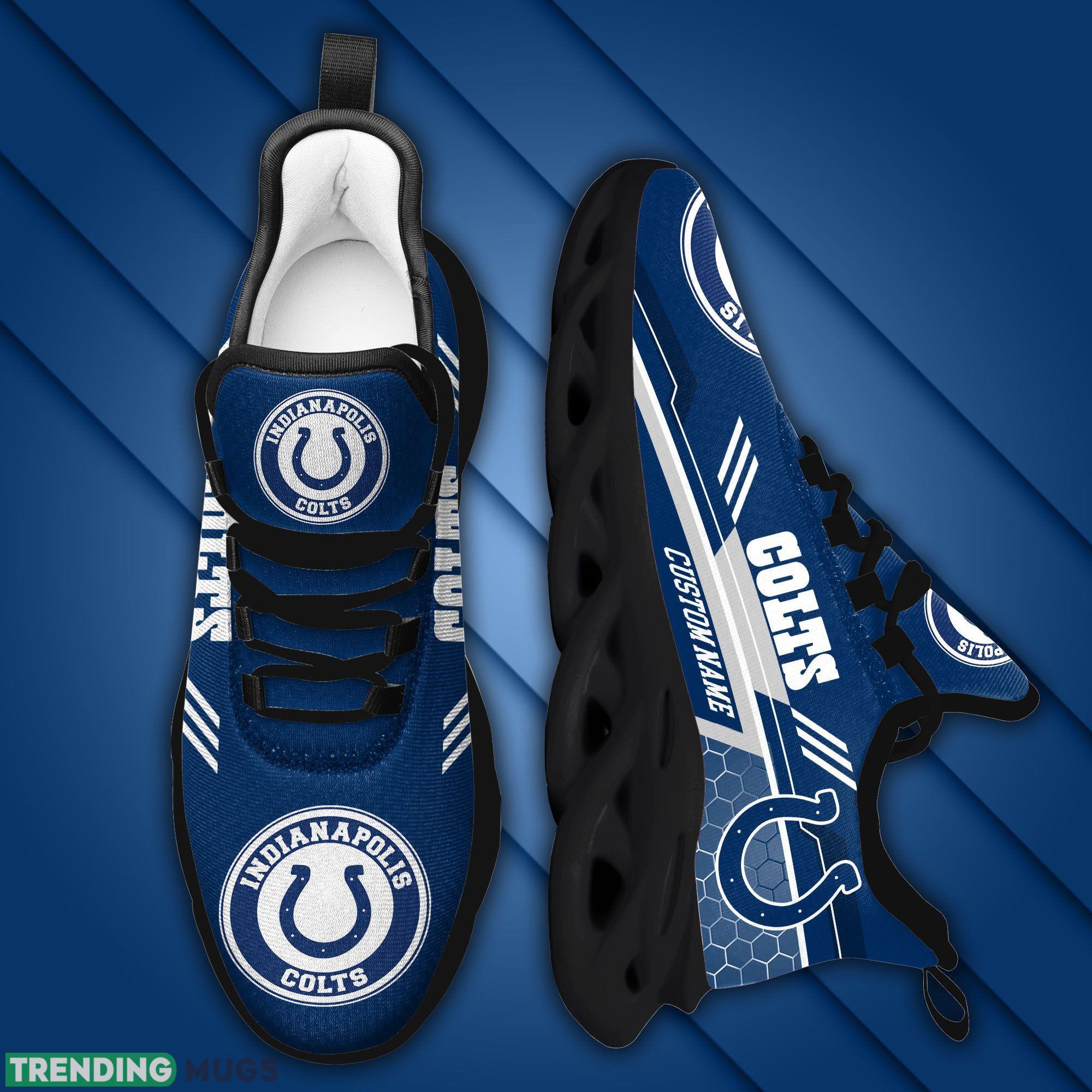 Custom Name Indianapolis Colts Custom Max Soul Sneakers For Men Women Football Fanfootball Fan Max Soul Custom Name Indianapolis Colts Custom Max Soul Sneakers For Men Women Football Fanfootball Fan Max Soul