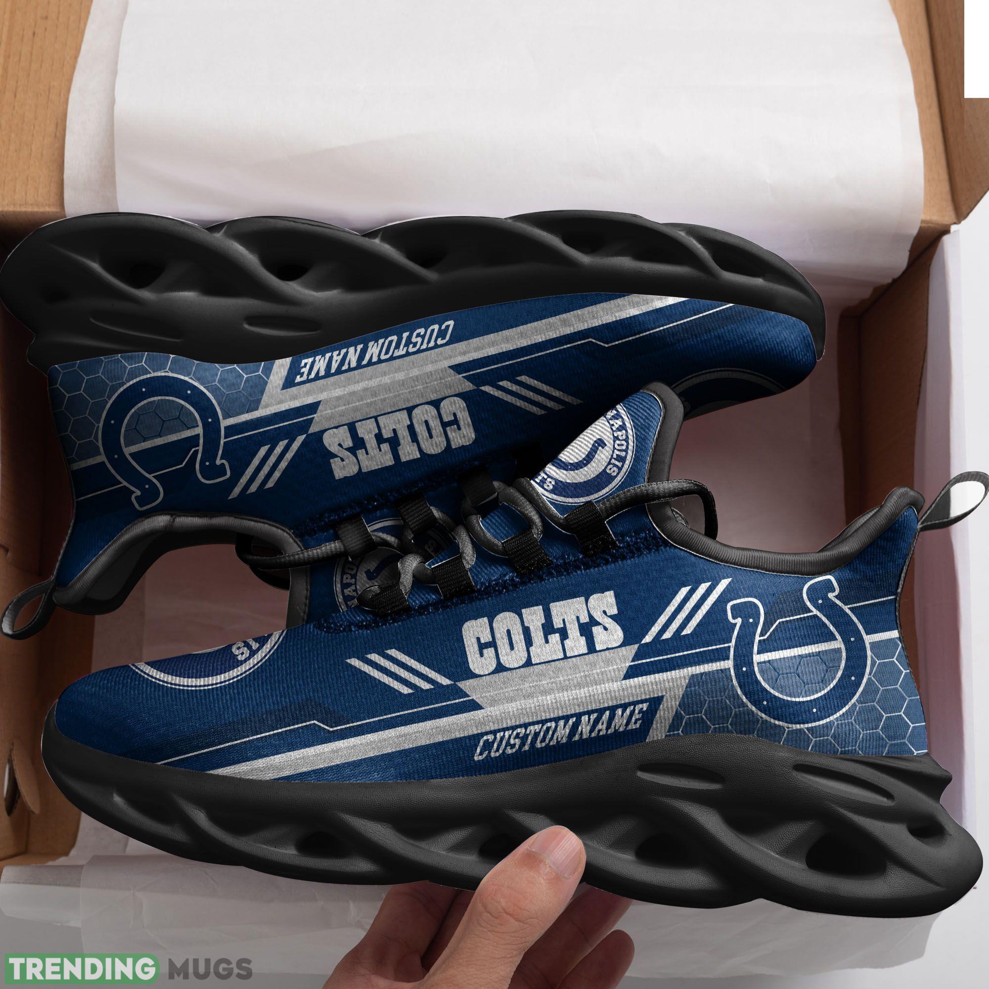Custom Name Indianapolis Colts Custom Max Soul Sneakers For Men Women Football Fanfootball Fan Max Soul Custom Name Indianapolis Colts Custom Max Soul Sneakers For Men Women Football Fanfootball Fan Max Soul
