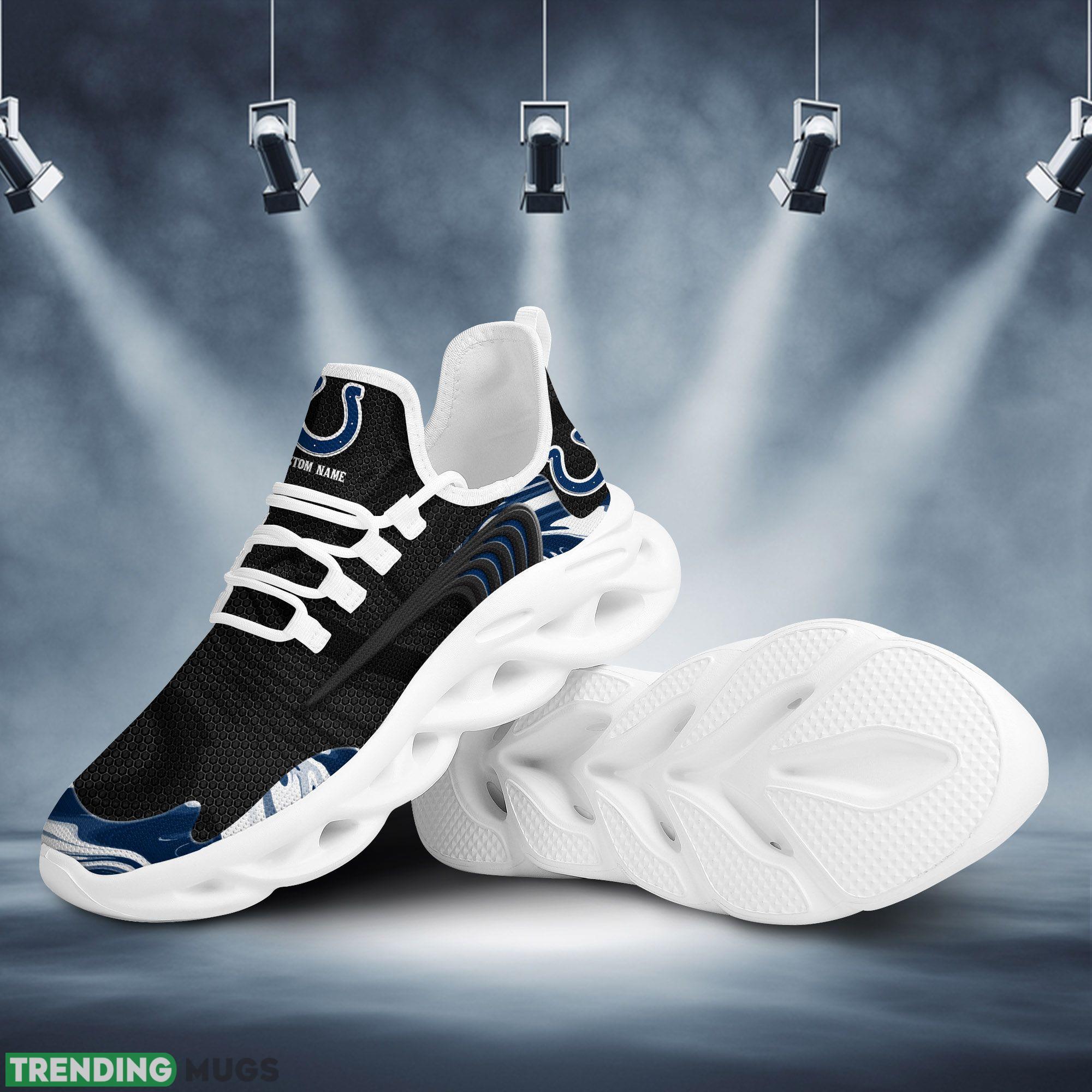 Custom Name Indianapolis Colts Team Max Soul Sneakers For Men Women Adults Football Max Soul Custom Name Indianapolis Colts Team Max Soul Sneakers For Men Women Adults Football Max Soul