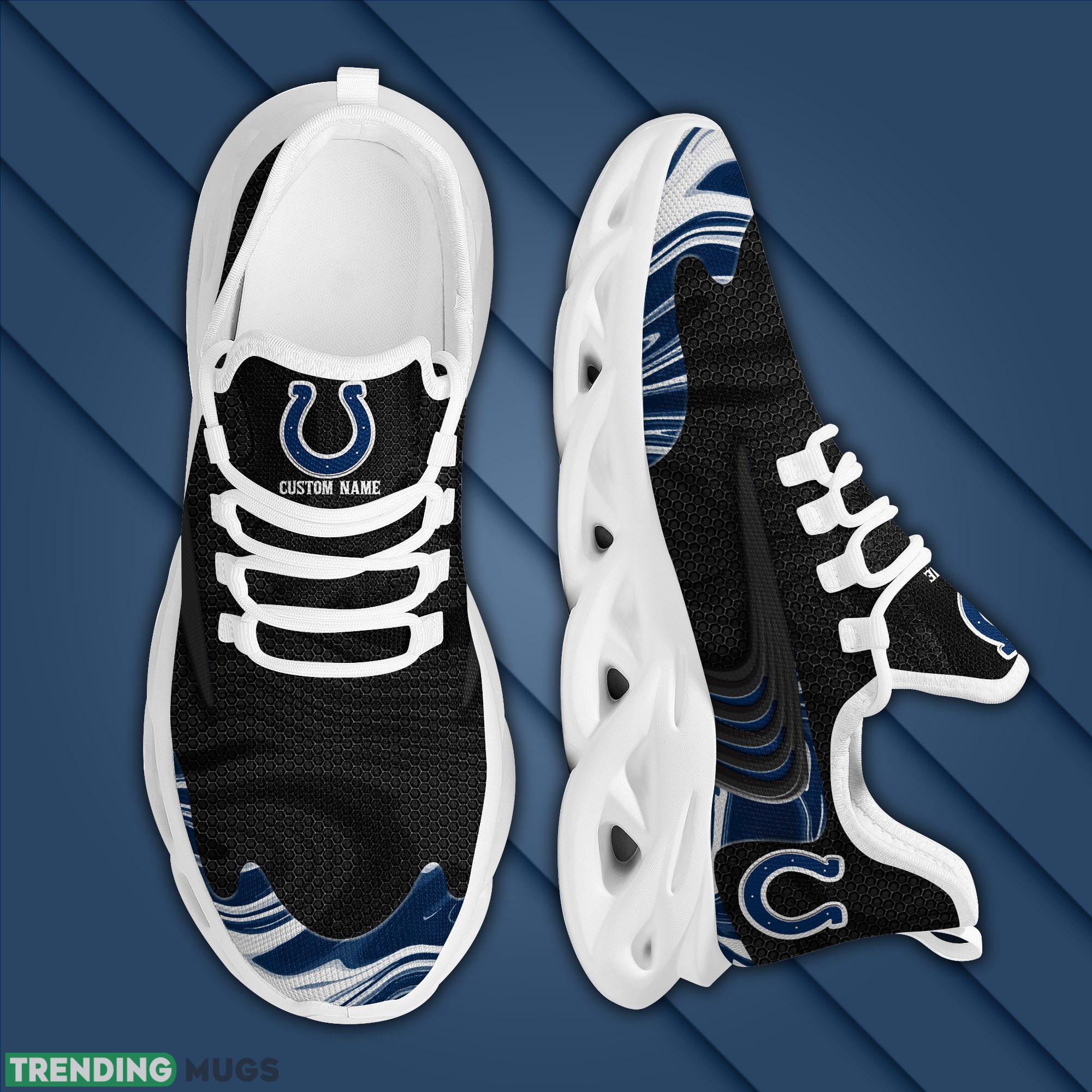 Custom Name Indianapolis Colts Team Max Soul Sneakers For Men Women Adults Football Max Soul Custom Name Indianapolis Colts Team Max Soul Sneakers For Men Women Adults Football Max Soul