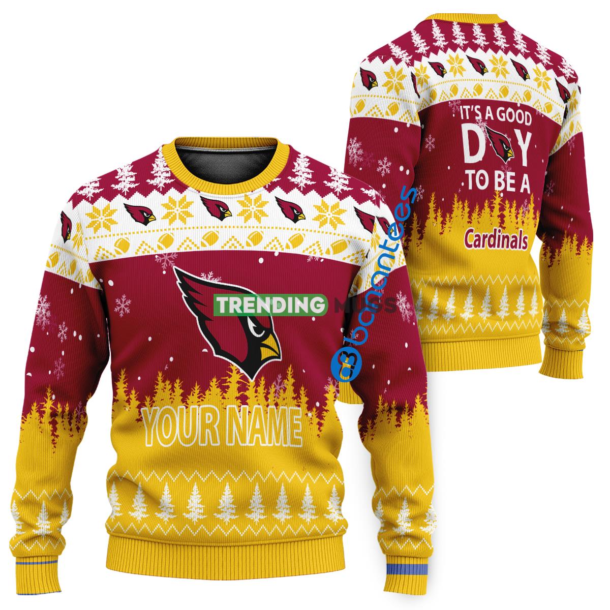Custom Name It A Good Day To Be A Arizona Cardinals Ugly Christmas Sweater - Custom Name It A Good Day To Be A Arizona Cardinals Ugly Christmas Sweater Custom Name It A Good Day To Be A Arizona Cardinals Ugly Christmas Sweater - Custom Name It A Good Day To Be A Arizona Cardinals Ugly Christmas Sweater