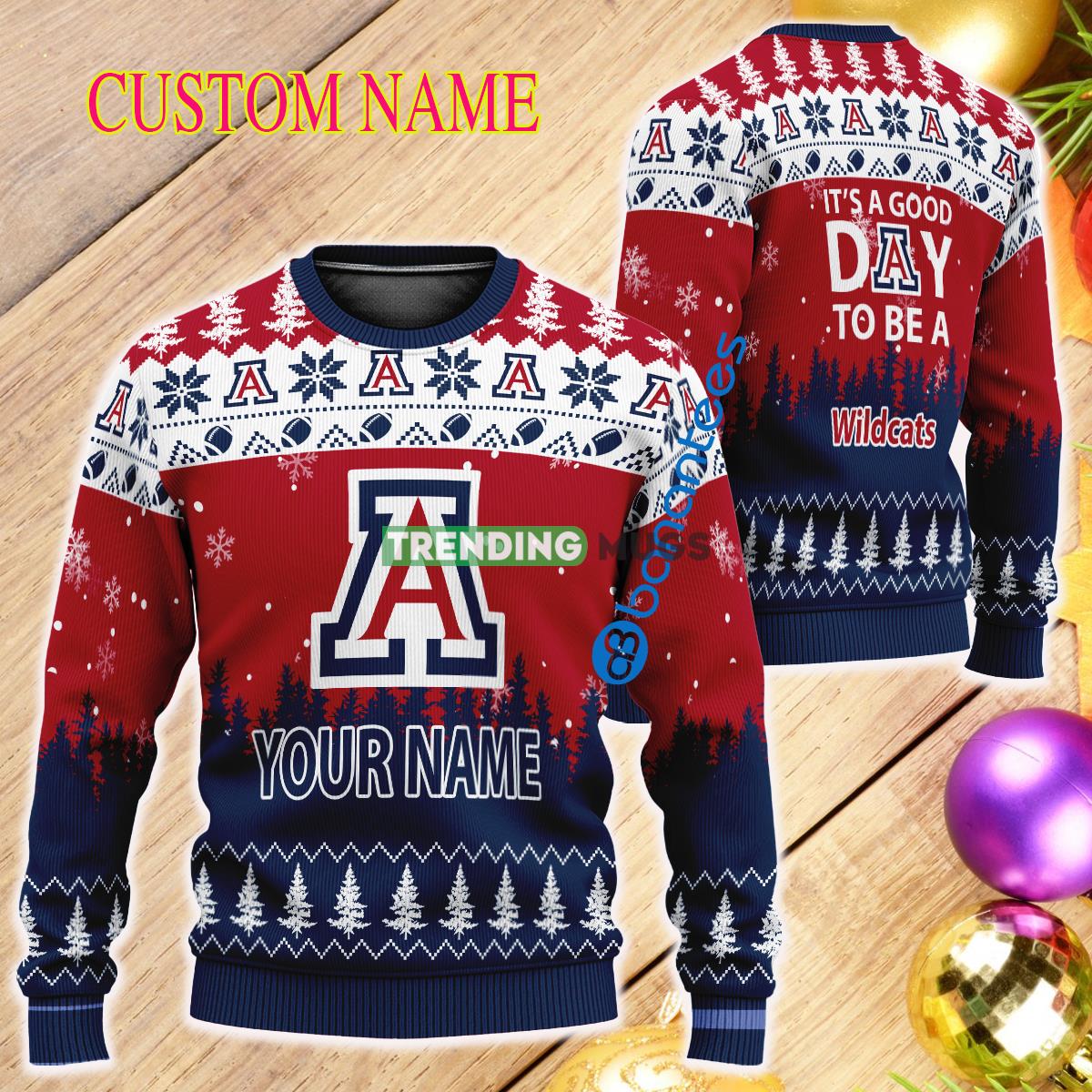 Custom Name It A Good Day To Be A Arizona Wildcats Ugly Christmas Sweater - Custom Name It A Good Day To Be A Arizona Wildcats Ugly Christmas Sweater Custom Name It A Good Day To Be A Arizona Wildcats Ugly Christmas Sweater - Custom Name It A Good Day To Be A Arizona Wildcats Ugly Christmas Sweater
