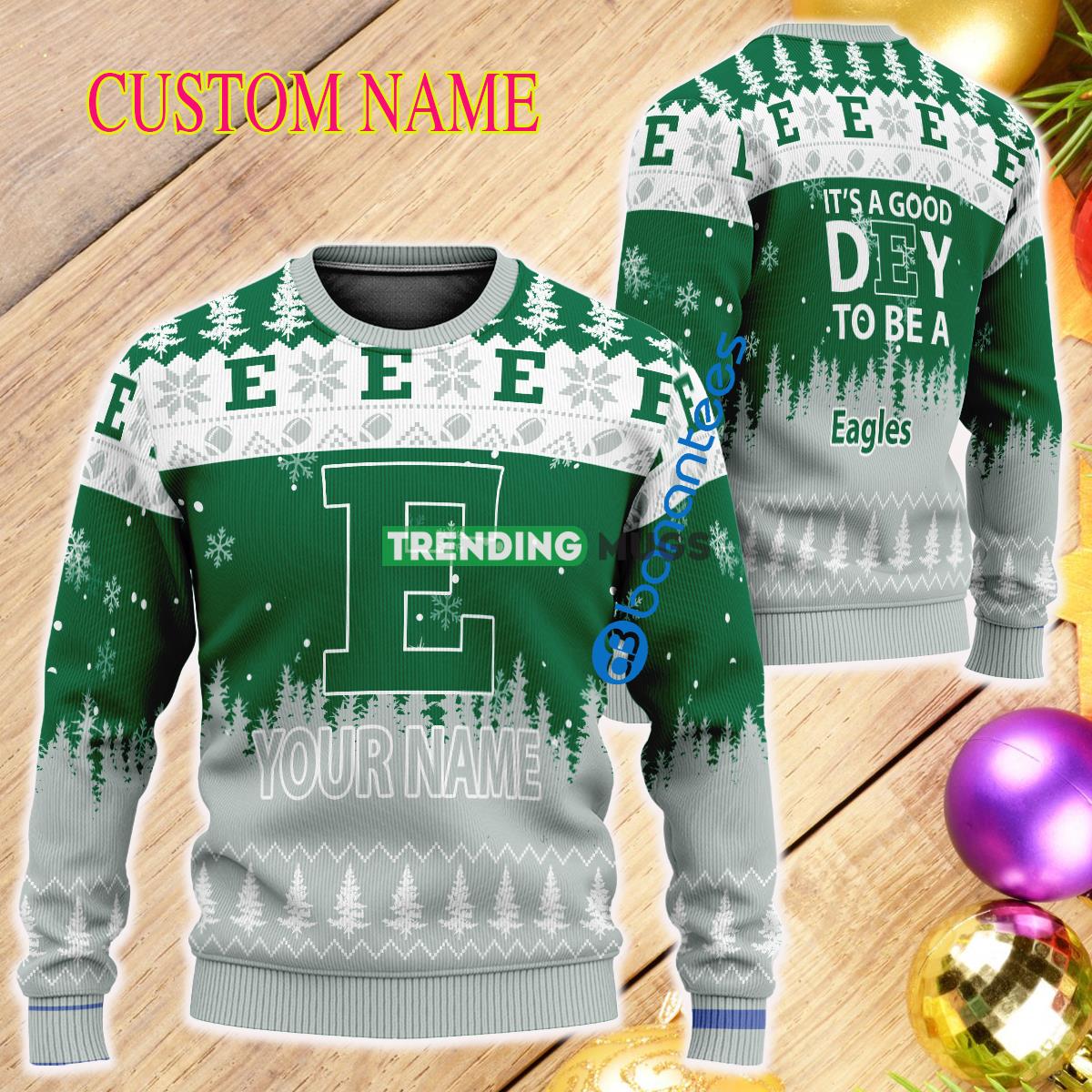 Custom Name It A Good Day To Be A Eastern Michigan Eagles Ugly Christmas Sweater - Custom Name It A Good Day To Be A Eastern Michigan Eagles Ugly Christmas Sweater Custom Name It A Good Day To Be A Eastern Michigan Eagles Ugly Christmas Sweater - Custom Name It A Good Day To Be A Eastern Michigan Eagles Ugly Christmas Sweater