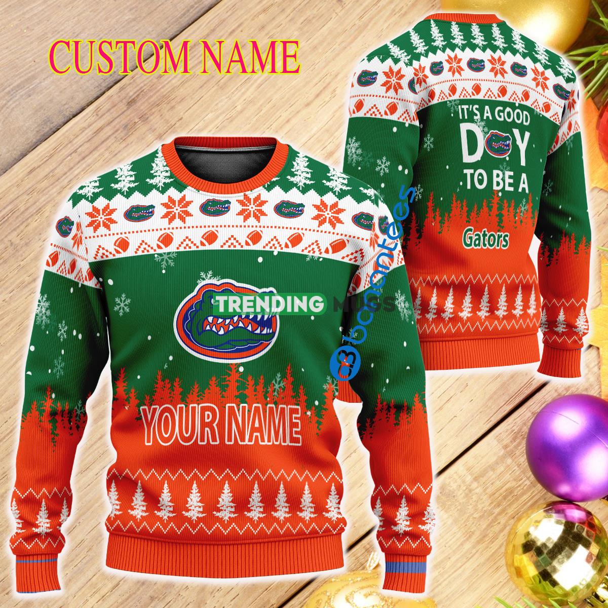 Custom Name It A Good Day To Be A Florida Gators Ugly Christmas Sweater - Custom Name It A Good Day To Be A Florida Gators Ugly Christmas Sweater Custom Name It A Good Day To Be A Florida Gators Ugly Christmas Sweater - Custom Name It A Good Day To Be A Florida Gators Ugly Christmas Sweater