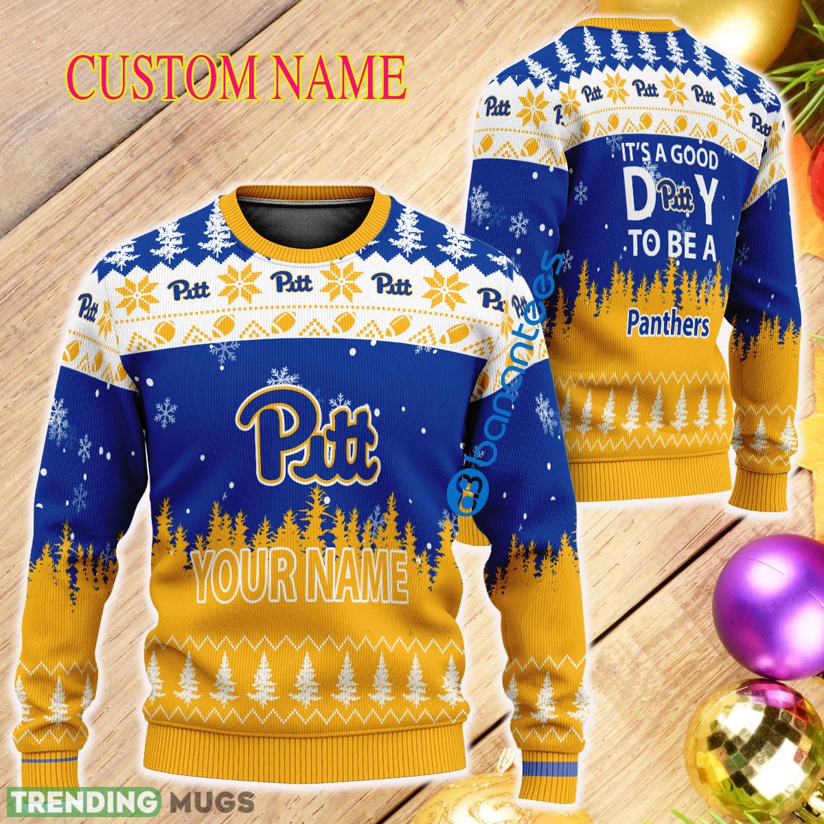 Custom Name It A Good Day To Be A Pittsburgh Panthers Ugly Christmas Sweater - Custom Name It A Good Day To Be A Pittsburgh Panthers Ugly Christmas Sweater Custom Name It A Good Day To Be A Pittsburgh Panthers Ugly Christmas Sweater - Custom Name It A Good Day To Be A Pittsburgh Panthers Ugly Christmas Sweater