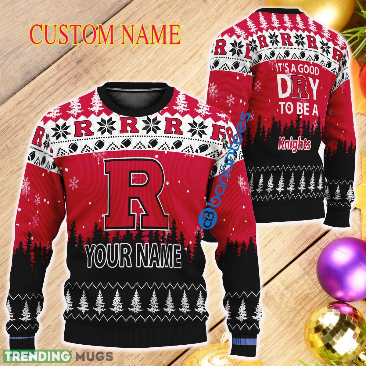 Custom Name It A Good Day To Be A Rutgers Scarlet Knights Ugly Christmas Sweater - Custom Name It A Good Day To Be A Rutgers Scarlet Knights Ugly Christmas Sweater Custom Name It A Good Day To Be A Rutgers Scarlet Knights Ugly Christmas Sweater - Custom Name It A Good Day To Be A Rutgers Scarlet Knights Ugly Christmas Sweater